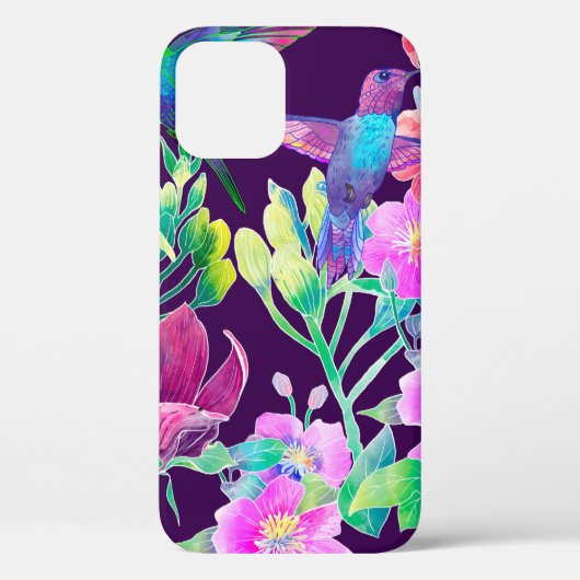 Exotische bloemen en vogels Case-Mate iPhone case (Achterkant)