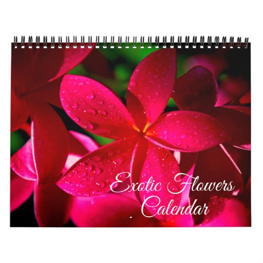 Exotische Bloemen Kalender (Hoes)
