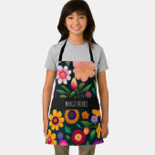 Exotische bloemen kleurrijk patroon schort (Insitu)