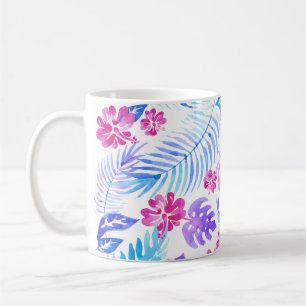 Exotische bloemen koffiemok