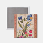 Exotische bloemen met insecten magneet (Voorkant / Achterkant)