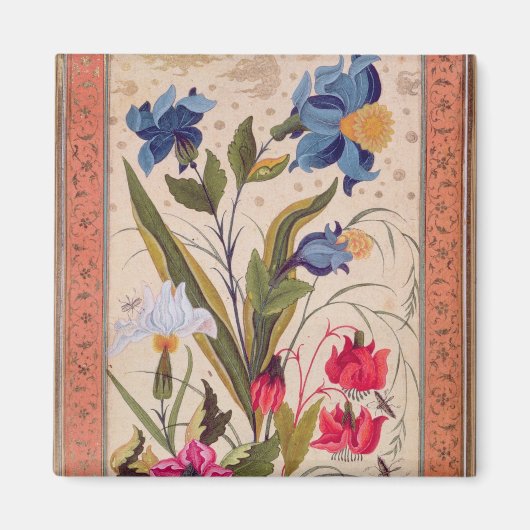 Exotische bloemen met insecten magneet (Voorkant)