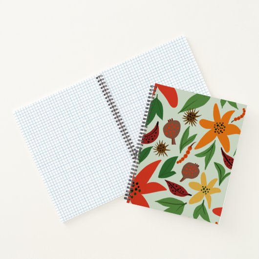Exotische bloemen notitieboek (Binnen)