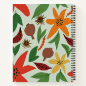 Exotische bloemen notitieboek (Achterkant)