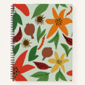 Exotische bloemen notitieboek (Voorkant)