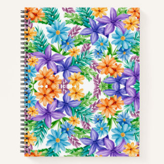 Exotische bloemen notitieboek