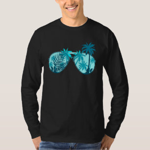 Exotische bloemen palm Trees Summer Island Tropica T-shirt