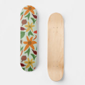 Exotische bloemen persoonlijk skateboard (Voorkant)