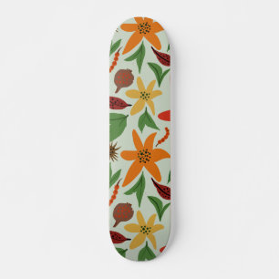Exotische bloemen persoonlijk skateboard