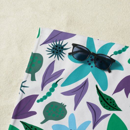 Exotische bloemen strandlaken (In situ)