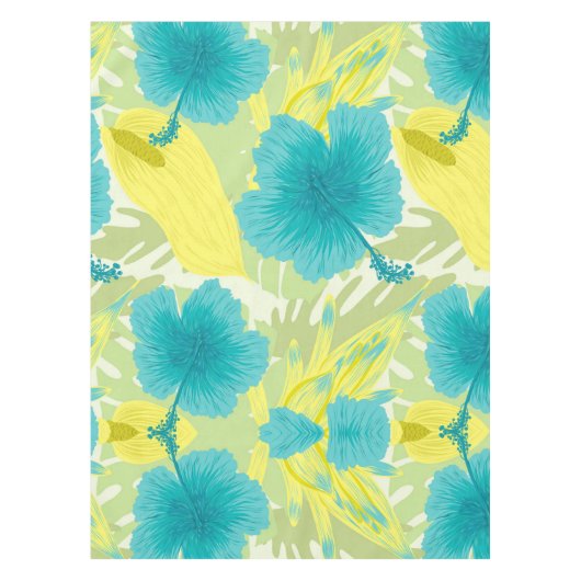 Exotische bloemen tafelkleed (Voorkant)