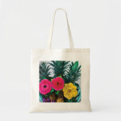 Exotische bloemen tote bag (Voorkant)
