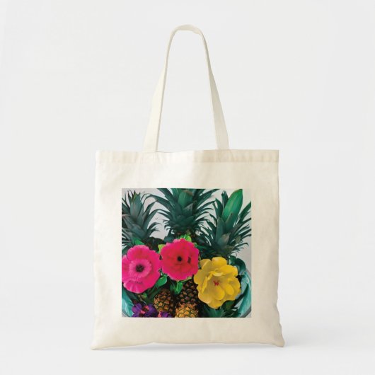 Exotische bloemen tote bag (Voorkant)
