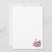 Exotische bloemen tropische bladeren Vrijgezellenf Kaart (Achterkant)