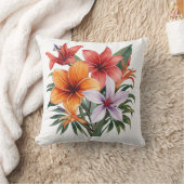 Exotische Bloemen – Tropische Boeket Kussen (Deken)
