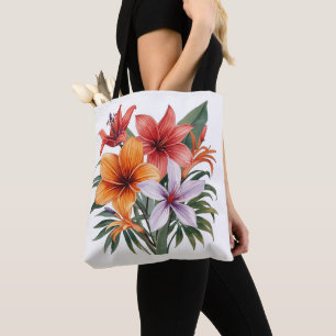 Exotische Bloemen – Tropische Boeket Tote tas
