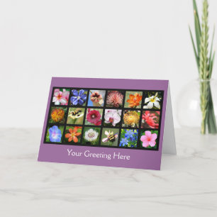 Exotische bloemen uit de hele wereld kaart