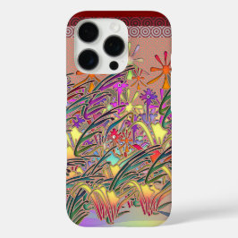 exotische bloementuin iPhone 16 pro hoesje