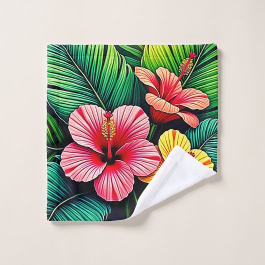 Exotische Bloementuin Dromen Bad Handdoek (Wasdoekje)