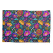 Exotische bloesems Levendig Tropisch Patroon Kussensloop (Achterkant)