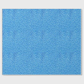 Exotische Blue Spotted Leopard Animal Print Cadeaupapier (Vlak)
