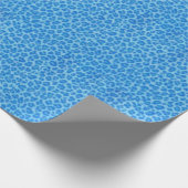 Exotische Blue Spotted Leopard Animal Print Cadeaupapier (Hoek)