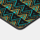 Exotische Boho Tribal Mountain Pattern Desk Mat (Hoek)