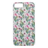Exotische Boho Waterverf Cactus & Succulent Patroo Case-Mate iPhone Case (Achterkant)