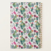 Exotische Boho Waterverf Cactus & Succulent Patroo Planner (Achterkant)