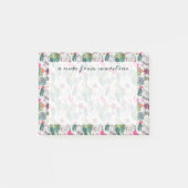 Exotische Boho Waterverf Cactus & Succulent Patroo Post-it® Notes (Voorkant)