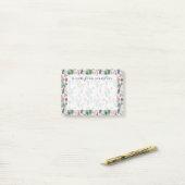 Exotische Boho Waterverf Cactus & Succulent Patroo Post-it® Notes (Op bureau)