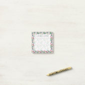 Exotische Boho Waterverf Cactus & Succulent Patroo Post-it® Notes (Op bureau)