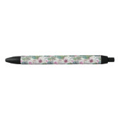 Exotische Boho Waterverf Cactus & Succulent Patroo Zwarte Inkt Pen (Voorkant)
