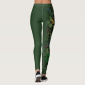 Exotische Bos Bloemige Monogram Esthetische Wrap Leggings (Achterkant)