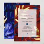 Exotische bos koppels douche kaart (Voorkant / Achterkant)