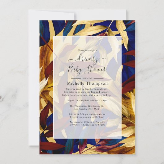 Exotische bosrit door douche kaart (Voorkant)