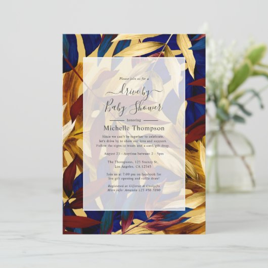 Exotische bosrit door douche kaart (Staand voorkant)