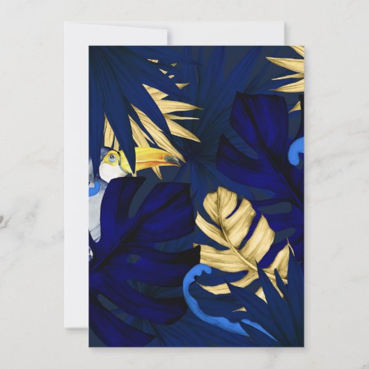 Exotische bosrit-douche kaart (Achterkant)