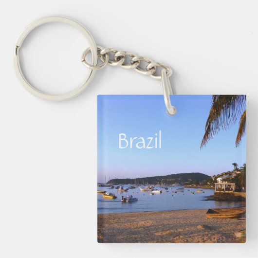 Exotische Braziliaanse strand Sleutelhanger (voorkant)