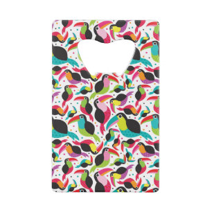 exotische braziliaanse touchvogel creditkaart flessenopener