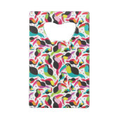 exotische braziliaanse touchvogel creditkaart flessenopener (Achterkant)