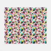 exotische braziliaanse touchvogel fleece deken (Voorkant (Horizontaal))