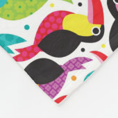 exotische braziliaanse touchvogel fleece deken (Hoek)
