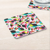 exotische braziliaanse touchvogel kartonnen onderzetters (Schuin)