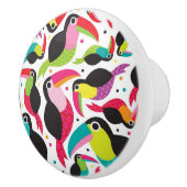 exotische braziliaanse touchvogel keramische knop (Rechts)