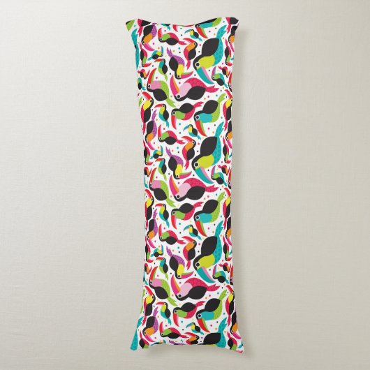 exotische braziliaanse touchvogel lichaamskussen (Voorkant Verticaal)