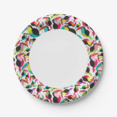 exotische braziliaanse touchvogel papieren bordje (Voorkant)