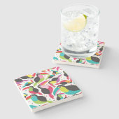 exotische braziliaanse touchvogel stenen onderzetter (Zijkant)