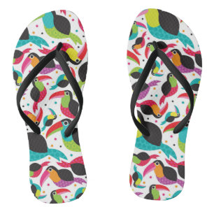 exotische braziliaanse touchvogel teenslippers