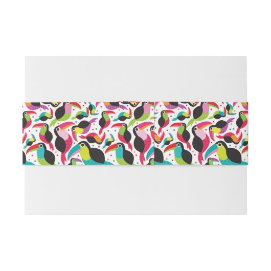 exotische braziliaanse touchvogel uitnodigingen wikkel (Achterkant Voorbeeld)